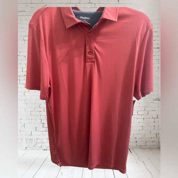 Flag & Anthem MadeFlex Red Polo Shirt Small NWT Stretch Performance UPF Tech - Picture 1 of 3